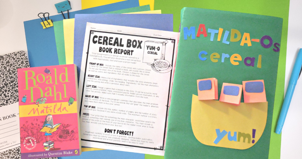 Cereal box book report