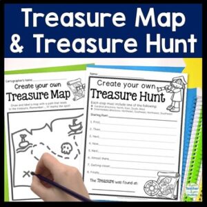 Make a Treasure Map & Treasure Hunt: Cardinal & Intermediate Directions Activity
