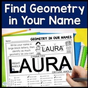 Geometry Activity | Find Geometry in Your Name | Geometry in the Alphabet ABCs