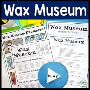 Wax Museum | Biography Book Report, Display, and Dress Up Like a Famous Person