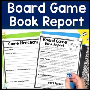 Board Game Book Report Template: Make Your Own Board Game Based on any Book