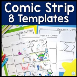 Comic Strip Templates | Comic Book Paper or Graphic Novel Paper Template Designs