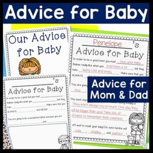 Our Advice for Baby | Fun Maternity Leave Activity | Teacher Baby Shower Game