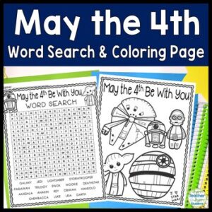 May the 4th Be With You Word Search: May the Fourth Word Search (Star Wars)