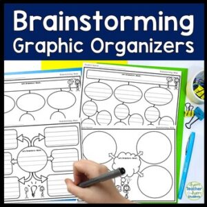6 Brainstorming Graphic Organizers | Brainstorm Web for Writing | 6 Templates